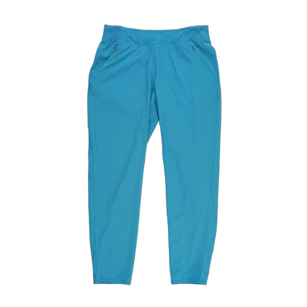 Lilly Pulitzer Luxletic Jogger Pants Women's Size Medium Blue Tapered Zip Pocket